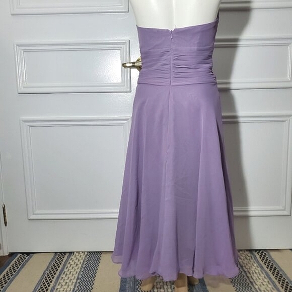 Boutique Halter Mesh Flowy Lilac Dress- Size 2 (XS-XXS Fit) - Picture 12 of 16